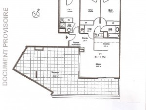 Location APPARTEMENT T4 - MARSEILLE 13013 - QUARTIER CROIX ROUGE - GARAGE, PARKING, CUISINE EQUIPEE, CLIMATISATION, TERRASSE
