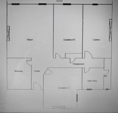 Vente Appartement T3 - 13006 - Baille / Castellane - Ancien, grand salon, parquet, cheminées, dressing, climatisation, double vitrage ... 