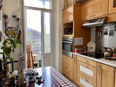 Vente Appartement T3 Marseille 8ème , Quartier du Rouet , Cuisine équipée, balcon, traversant, cave ...
