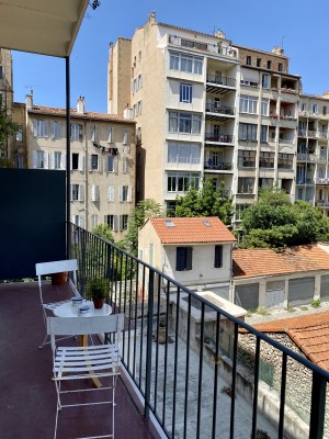 Vente Appartement T2 Marseille 8ème ,Quartier Perier 13008 , A rénover, balcon, cave ...